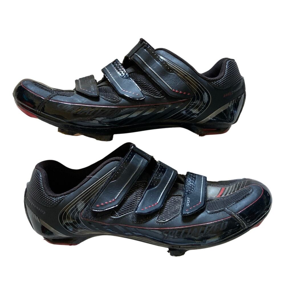 Specialized Body Geometry Sport RD Road Cycling Shoes Triple Strap Size 10.6